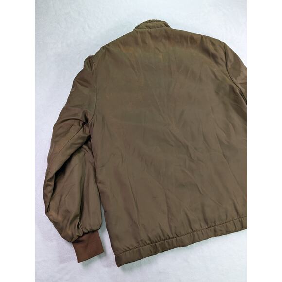 Great Lakes Jacket Small Brown w/Orange Sherpa Lining 60s/70s USA Vtg Rare - Picture 9 of 11